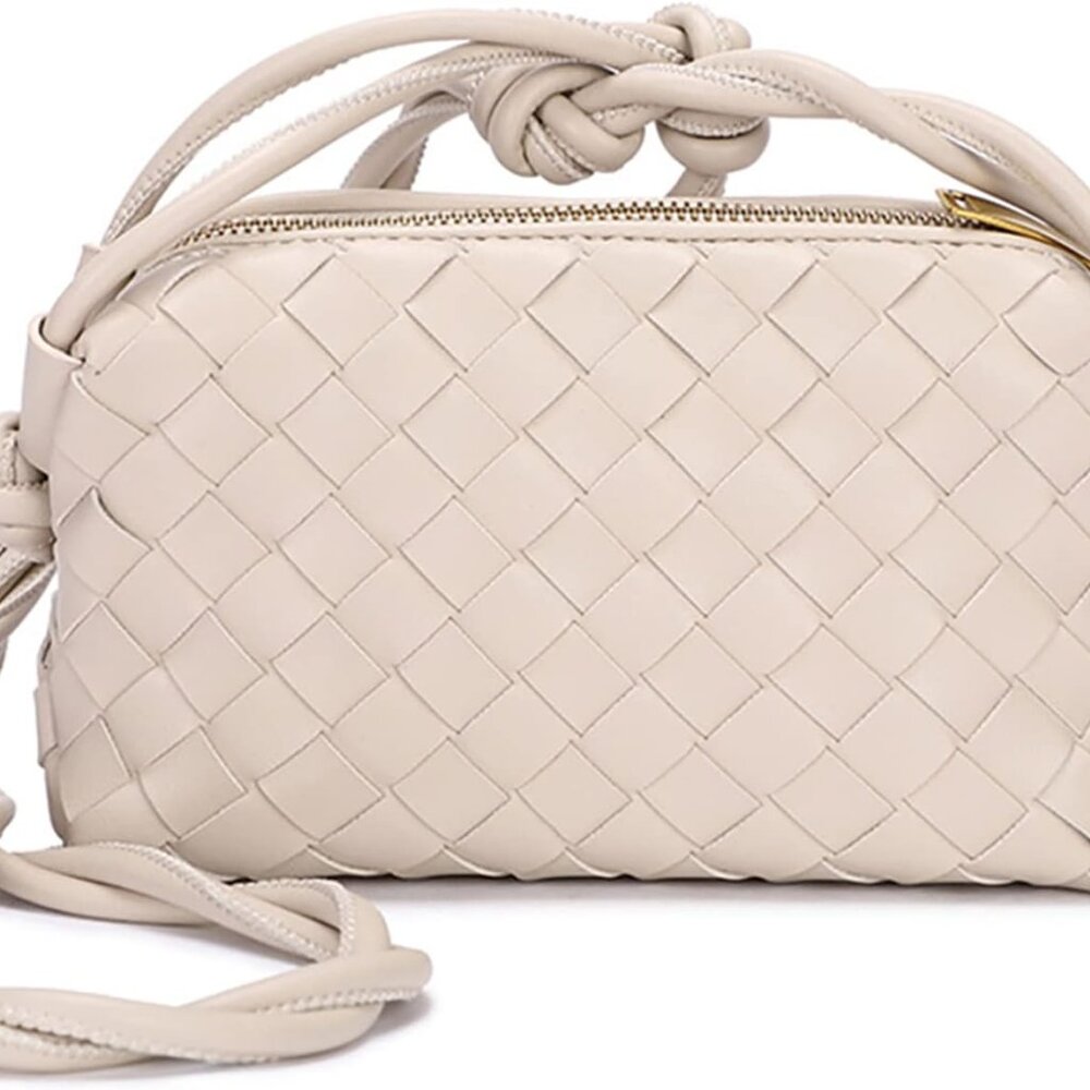 Woven Crossbody Bags For Women, Small Handmade Purse Clutch Shoulderbag Handbag,